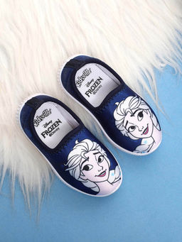 Kidsville - Navy Blue Official Frozen Printed Sneakers For Kids