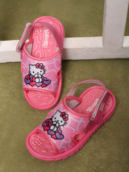 Kidsville - Pink Official Hello Kitty Printed Sandals For Kids