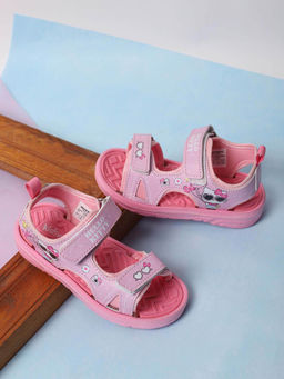 Kidsville - Pink Official Hello Kitty Printed Sandals For Kids