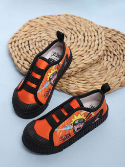 Kidsville - Black Official Naruto Printed Sneakers For Kids
