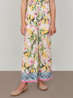 VERO MODA - Girls Lemon Floral Print Pants