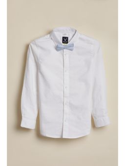 Allen Solly - Boys White Solid Party Shirt