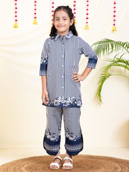 Bugandbees - Striped Co-Ord Set Blue