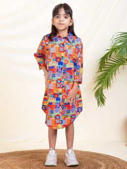 Bugandbees - Abstract Print Shirt Dress