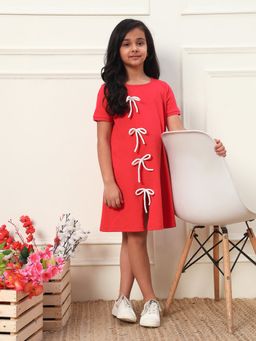 Bugandbees - Knot Style Front Slit Dress