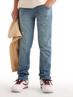 RARE ONES - Slim Fit Jeans With Elasticated Waist and And Drawcord