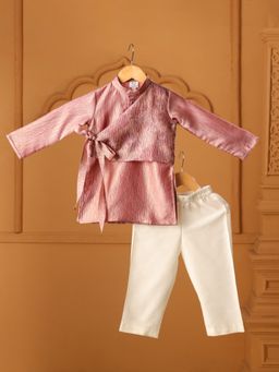 CASA NINOS - Rose Angrakha Kurta & Pyjama
