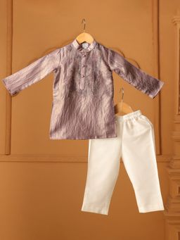 CASA NINOS - Amethyst Pintuck Kurta & Pyjama