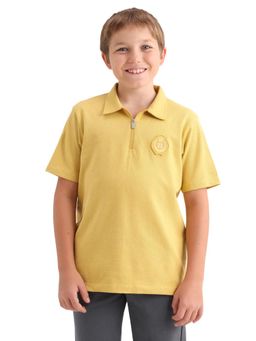 RARE ONES - Badge Applique Regular Fit Polo T-Shirt