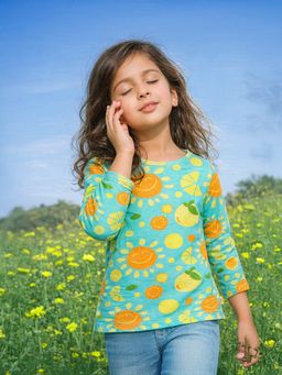 Somersault - Girls Multi Cotton Full Sleeve T-Shirt