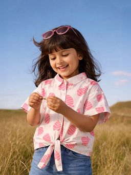 Somersault - Girls White Cotton Shirt