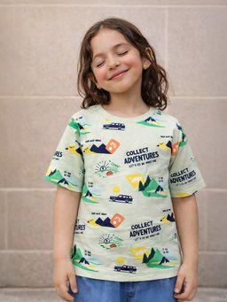 Somersault - Girls Graphic Multi Cotton T-Shirt