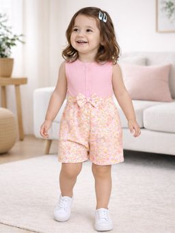 Kidbea - Girls Bamboo Floral Jumpsuit