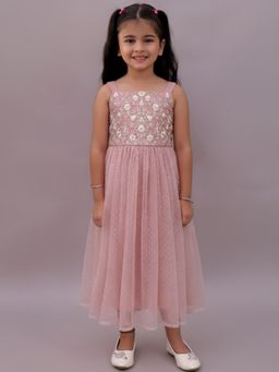 Lil Drama - Mehfil Pink Dress For Girls