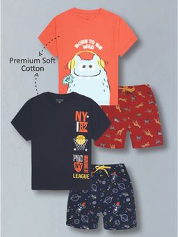 PLUM TREE - Ny T-Shirt & Shorts - Multi-Color (Pack of 2)