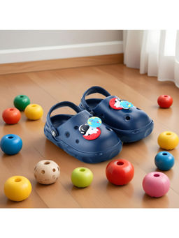 HOPPA - Kids Navy Blue Buzz Clogs