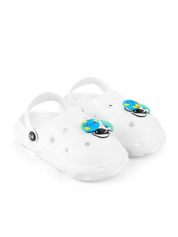 HOPPA - Kids White Buzz Clogs