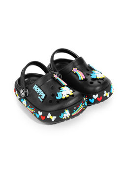 HOPPA - Kids Black Star Clogs