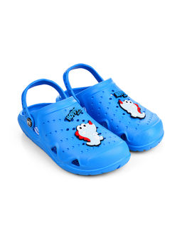 HOPPA - Kids Blue Kroko Clogs