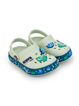 HOPPA - Kids Green Octo Clogs