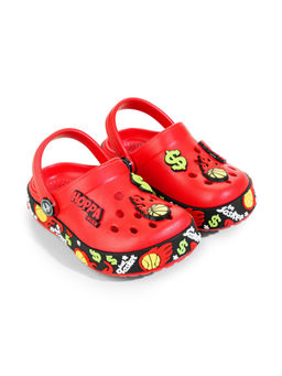 HOPPA - Kids Red Super Star Clogs