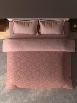SPACES - Avira Dusty Pink Ornate Microfibre Double Quilt