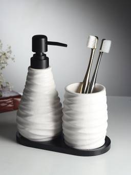 De Maison Decor - Drift Bathroom White (Set Of 3)