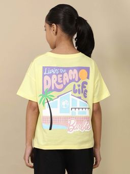 Kidsville - Yellow Cotton Graphic T-Shirt