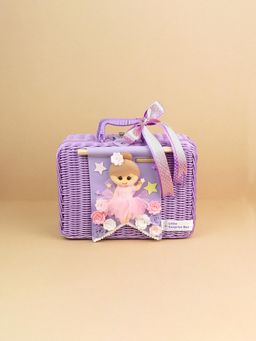 Little Surprise Box - Majestic Fairy Magic Purple Cane Basket for Storage and Travel