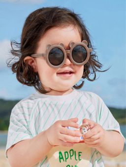 Little Surprise Box - 2d Ear Brown Frame Anti Ultraviolet Kids Sunglasses