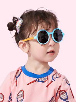 Little Surprise Box - Blue Frame with Grey Lens Anti Ultraviolet Kids Sunglasses