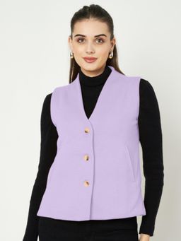 BRINNS - Womens Lavender V-Neck Formal Waistcoat