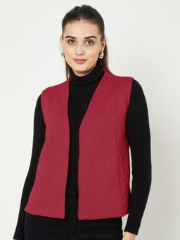 BRINNS - Womens Maroon Formal Waistcoat