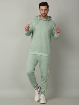 Selfusion - Side-Stripe Green Co-Ord Set