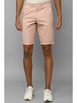 Allen Solly - Men Pink Solid Slim Fit Shorts