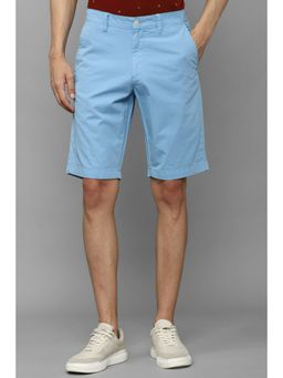 Allen Solly - Men Blue Solid Slim Fit Shorts