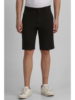 Allen Solly - Men Black Solid Slim Fit Shorts