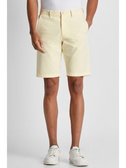 Allen Solly - Men Yellow Solid Slim Fit Shorts