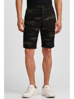 Allen Solly - Men Green Print Slim Fit Shorts