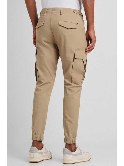Cargo Pants Homme Beige Buy Peter England Men Khaki Solid