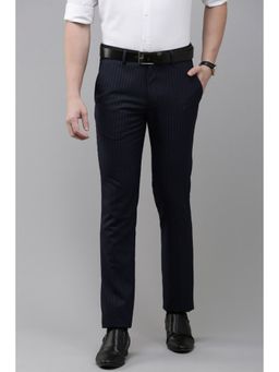 Van Heusen - Men Navy Stripe Skinny Fit Trousers