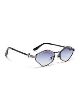 Voyage - Unisex Irregular Blue Lens Blue Frame Sunglasses - MG7522 (52)