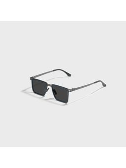 SAM AND MARSHALL - AZIEL 400UV Protection Polarized Rectangle Shape Black Lens Sunglasses