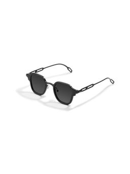 SAM AND MARSHALL - DAVID 400UV Protection Metal Square Shape Black Lens Sunglasses
