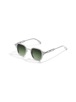 SAM AND MARSHALL - DAVID 400UV Protection Metal Square Shape Green Lens Sunglasses