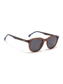 Voyage - Unisex Pillow Grey Lens Brown Frame Sunglasses - PMG7403 (50)
