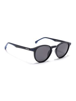 Voyage - Unisex Round Grey Lens Black Frame Sunglasses - PMG7405 (49)