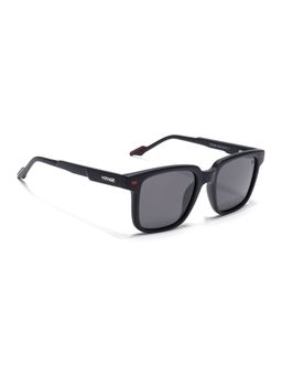 Voyage - Unisex Square Grey Lens Black Frame Sunglasses (51)