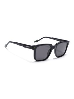 Voyage - Unisex Square Grey Lens Black Frame Sunglasses (51)