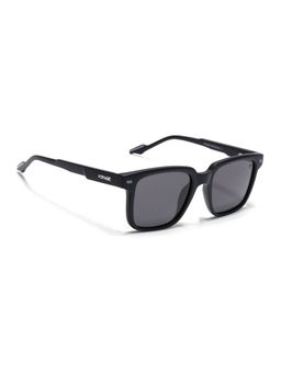 Voyage - Unisex Square Grey Lens Black Frame Sunglasses (51)